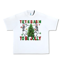 White Tis' the season to be Jolly Urban Heavy Tee - NancyCooperArtShop