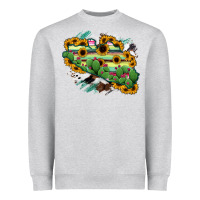 Heather Grey Guerrero Map Heavyweight Sweatshirt - RanaPortraitStore