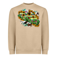 Mushroom Guerrero Map Heavyweight Sweatshirt - RanaPortraitStore