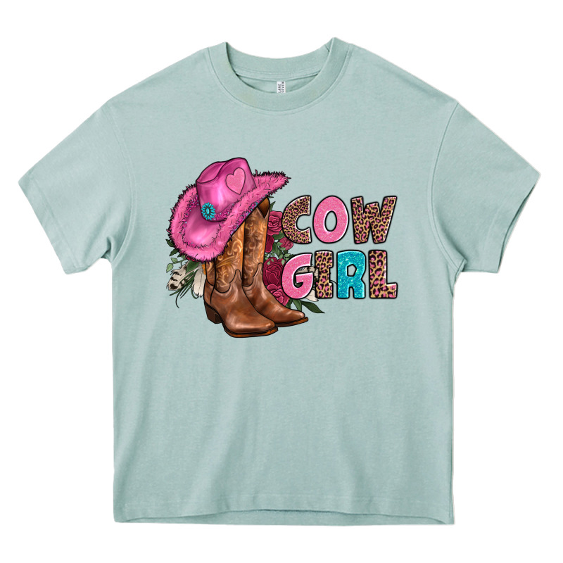 Valentine Day Boots Hat And Roses Heavy Core Tee by AdoDesignShop | Teevron