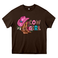 Chocolate Brown valentine day boots hat and roses Heavy Core Tee - AdoDesignShop