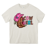 Cream valentine day boots hat and roses Heavy Core Tee - AdoDesignShop