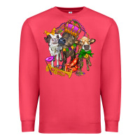Cardinal little cows and mardi gras party olivia Premium Sweatshirt - OliviaCreatesArt