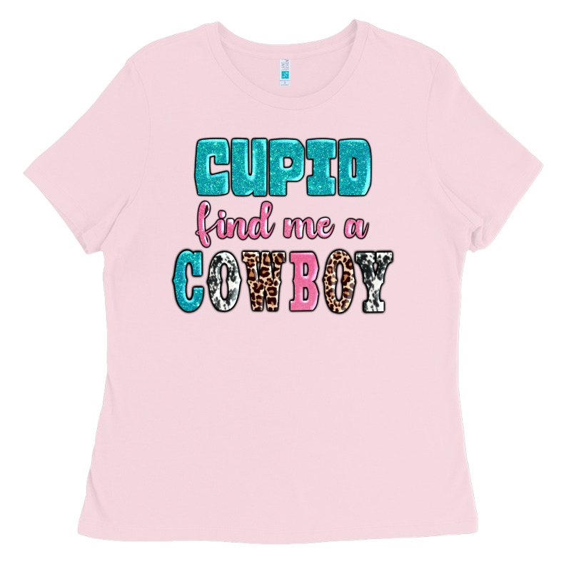 Cupid Find Me A Cowboy Ladies Tee by AdoDesignShop | Teevron