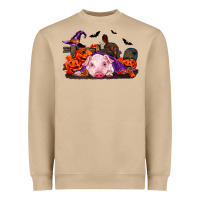 Halloween Baby Pig Heavyweight Sweatshirt | Teevron