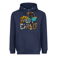 Navy wild child kids car Heavyweight Hoodie - OliviaCreatesArt