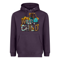 Plum wild child kids car Heavyweight Hoodie - OliviaCreatesArt
