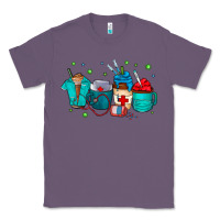 Lavender nurse drink coffee Classic Tee - CowhideDigitalArt