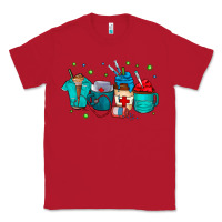 Red nurse drink coffee Classic Tee - CowhideDigitalArt
