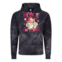 Cloud Black peace on earth Vintage Hoodie - MaliasSmallBusiness