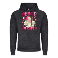 Vintage Black peace on earth Vintage Hoodie - MaliasSmallBusiness