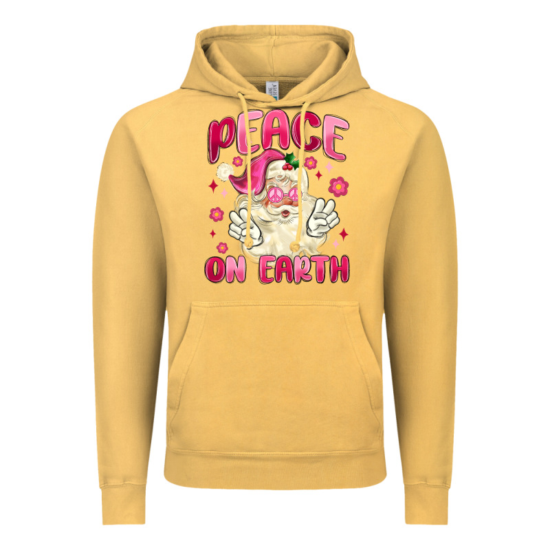Peace On Earth Vintage Hoodie by MaliasSmallBusiness | Teevron
