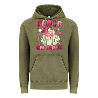 Vintage Olive peace on earth Vintage Hoodie - MaliasSmallBusiness