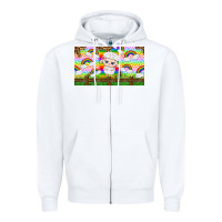 White cute sheep Zipper Hoodie - TumblerDesignByShophia