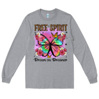 Heather Grey free spirit dream on dreamer Long Sleeve Tee - Artiststas