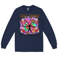 Navy free spirit dream on dreamer Long Sleeve Tee - Artiststas
