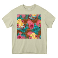 Mossy hatched egg easter chicks seamless pattern Heavy Core Tee - Artiststas