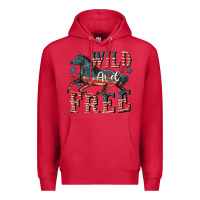 Cardinal Wild and free 4th of july Premium Hoodie - CowGirlArtShop