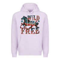 Lilac Wild and free 4th of july Premium Hoodie - CowGirlArtShop