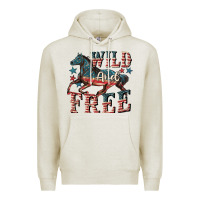 Wild And Free 4th Of July Premium Hoodie | Teevron