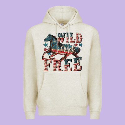 Wild And Free 4th Of July Premium Hoodie Designed By Cowgirlartshop
