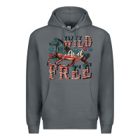 Rock Wild and free 4th of july Premium Hoodie - CowGirlArtShop