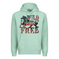 Seafoam Wild and free 4th of july Premium Hoodie - CowGirlArtShop