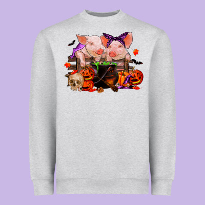 Halloween Pigs Heavyweight Sweatshirt Designed By Ranaportraitstore