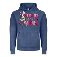 Vintage Denim clouds of love Vintage Hoodie - MaliasSmallBusiness