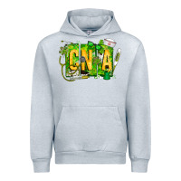 Heather Grey St. Patricks Day Cna Urban Hoodie - CowhideDigitalArt