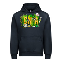 Navy St. Patricks Day Cna Urban Hoodie - CowhideDigitalArt