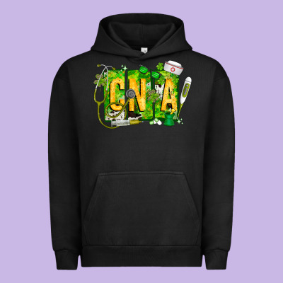 St. Patricks Day Cna Urban Hoodie Designed By Cowhidedigitalart