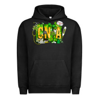 Pigment Black St. Patricks Day Cna Urban Hoodie - CowhideDigitalArt