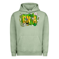 Pigment Oil Green St. Patricks Day Cna Urban Hoodie - CowhideDigitalArt