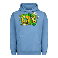 Pigment Pebble Blue St. Patricks Day Cna Urban Hoodie - CowhideDigitalArt