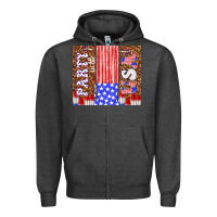Charcoal Heather party in the usa Zipper Hoodie - TumblerDesignByShophia