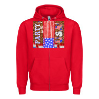 Red party in the usa Zipper Hoodie - TumblerDesignByShophia