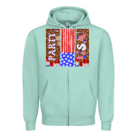 Seafoam party in the usa Zipper Hoodie - TumblerDesignByShophia