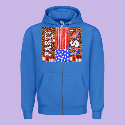 Party In The Usa Zipper Hoodie Designed By Tumblerdesignbyshophia