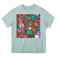 Floral Easter Gnomes Seamless Pattern Heavy Core Tee | Teevron