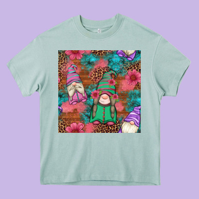 Floral Easter Gnomes Seamless Pattern Heavy Core Tee Designed By Artiststas