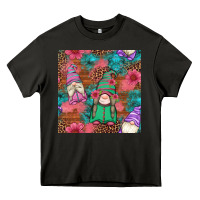 Asphalt floral easter gnomes seamless pattern Heavy Core Tee - Artiststas