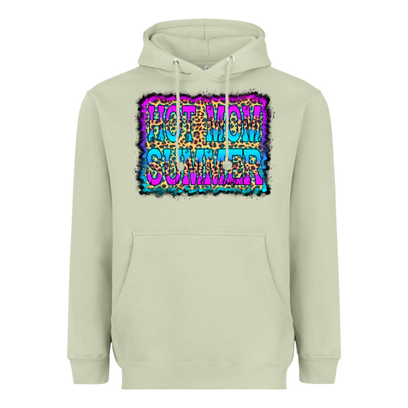 Hot Mom Summer Leopard Heavyweight Hoodie by CowCowDesign | Teevron