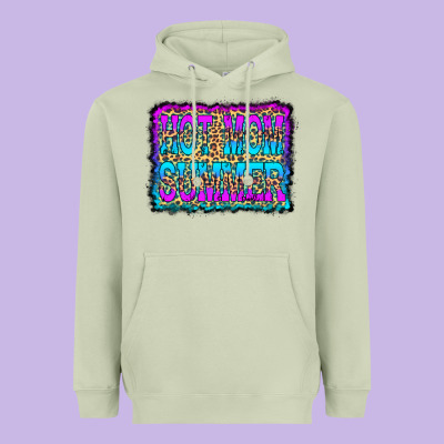Hot Mom Summer Leopard Heavyweight Hoodie Designed By Cowcowdesign