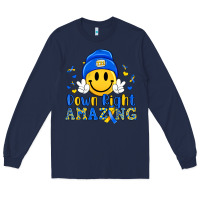 Navy down right amazing Long Sleeve Tee - Artiststas