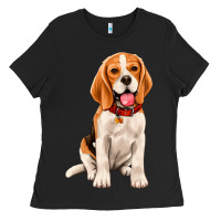 Black beagle Ladies Tee - Artiststas