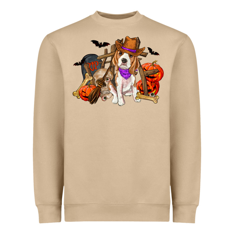 Halloween Beagle Dog Heavyweight Sweatshirt by RanaPortraitStore | Teevron