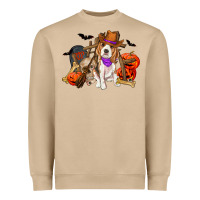 Mushroom Halloween beagle dog Heavyweight Sweatshirt - RanaPortraitStore