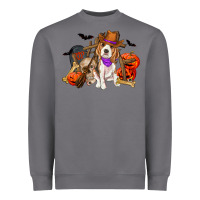 Storm Halloween beagle dog Heavyweight Sweatshirt - RanaPortraitStore