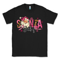 Black Santa Baby Pink Christmas Classic Tee - MaliasSmallBusiness